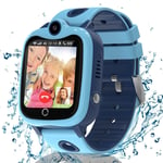 Montre Connectée Enfant 4g,Montre Gps Enfant Tracker Avec Appel Vidéo Sos Caméra Étanche Ip68 Mode Classe Jeux Réveil,Montre Telephone Avec Sim Cadeau Pour Filles Et Garçons