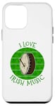 Coque pour iPhone 12 mini Bodhran de la Saint-Patrick, musique irlandaise