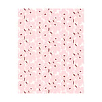 Marimekko Pieni Unikko tyg bomull White-pink-chestnut