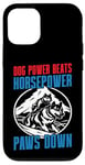 Coque pour iPhone 12/12 Pro Dog Power bat Horsepower Paws Down Mushing