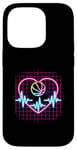 Coque pour iPhone 14 Pro Heartbeat Panier de basketball Heart Line Pulse Player Sport Basket