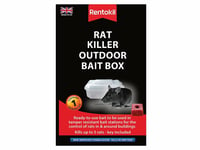 Rentokil Rat Killer Outdoor Bait Box Pest Control Rodent Bait Station