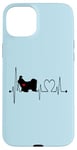 Coque pour iPhone 15 Plus Shih Tzu Dog Heartbeat EKG Funny Dogs Amoureux et propriétaire