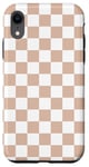 Coque pour iPhone XR Beige à carreaux