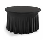 Oviala - Nappe table ronde 6-8 personnes noir