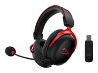 HyperX Cloud II Gaming - Micro-casque - canal 7.1 - circum-aural - 2,4 GHz - sans fil - noir, rouge - pour Victus by HP Laptop 15, 16; Laptop 14, 15, 17; Pavilion x360 Laptop; Pro 290 G9