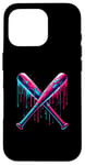 iPhone 16 Pro Cross Baseball Bat with SprinklesDrip Sports Player Softball Case