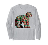 Jaguar Warrior Mexican Aztec History and Tezcatlipoca Long Sleeve T-Shirt