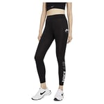 Nike W NSW AIR LGGNG HR, Leggings Femme, Black/(White), M