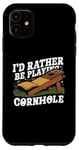 Coque pour iPhone 11 Cornhole Player Corn Toss Bean Bag
