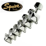 Squier 6 In Line Tuners - 0055404000 - Chrome - Affinity (99 to 2006)