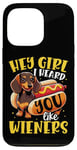 iPhone 13 Pro Hey Girl I heard you like Wieners Funny Dachshund Case