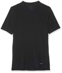 Nike Men M NK DRY TOP SS TRANSCEND T-shirt - Club Gold/Black, Large