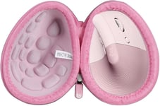 Hermitshell Étui De Transport Rigide Pour Souris Ergonomique Logitech Lift Vertical Rose[MOU142159]