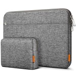 Inateck Laptop Bag Case Sleeve Compatible with16 MacBook Pro M3/M2/M1 Pro/Max A2991/A2780/A2485/A2141 2023-2021, 15 MacBook Pro 2013-2015, XPS 15, Notebook Sleeve Protective Case - Gray