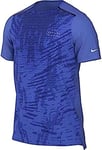 Nike Dri Fit Run Dvn Rise 365 T-Shirt Medium Blue/Reflective Silv XL