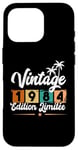 Coque pour iPhone 16 Pro Vintage 1984 Anniversaire 41 ans Homme Femme Année 80