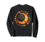 Fall Moon Pumpkins Stars Thanksgiving Harvest Autumn Leaves Sweatshirt