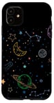 iPhone 11 Night Sky - Phases Moon - Dreamy Moon - Cool Moon and Stars Case