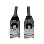 Tripp Lite Câble Ethernet Cat6a 10G, câble de raccordement pour réseau UTP moulé sans accroc (RJ45 M/M), Noir, 1,8 m (N261-S06-BK)