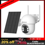 ANRAN 3MP WIFI Security Camera Solar Powered Outdoor Wireless CCTV PTZ Motorised