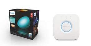 Lampe nomade connectée Philips Hue Go Led + Pont de connexion Hue Bridge