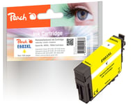 Kompatibel med Peach Epson WorkForce WF-2850 DWF bläckpatron, 6ml, Gul