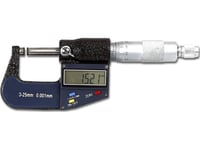 Pro-Line Elektronisk Mikrometer 0-25 Mm, Nøyaktighet 0,001 Mm (20519)