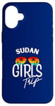 Coque pour iPhone 16 Plus Girls Trip Soudan Voyage Vacances Femmes Soudan