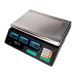 Electronic Digital Scales with Charging Cable, Shop Table Scales - Price Computing Scales,Very Precise Fruit Market Scales for Commercial Shop Retail Price Weighing Fruit up to 88lb/40 kg