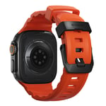 Nomad Apple Watch Series 4-6 44mm Rocky Point Band Magma (Svart Hardware) - Limited edition