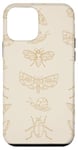 Coque pour iPhone 12 mini Beige Tan - Motif mites neutres - Bugs et escargots