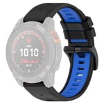 Garmin Fenix 7S etc. 20mm Urbånd - Sort og Blå