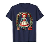 Raggedy Ann Christmas Wreath and Presents T-Shirt