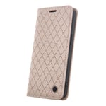 Stilfuldt iPhone 16-etui med kortholder og foldbart stativ - Beige