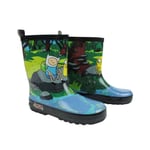 Adventure Time Boys Rubber Wellington Boots - 1 UK