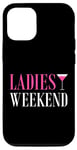 Coque pour iPhone 13 Pro Martini rose assorti pour femme