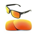 NEW POLARIZED CUSTOM FIRE RED LENS FOR OAKLEY HOLBROOK SUNGLASSES