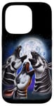 iPhone 14 Pro 3 Okapi Howling At The Moon Funny Okapi Forest Giraffe Lover Case