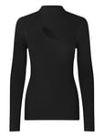 Sanka Knit T-Neck Black Second Female