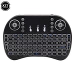 Mini clavier sans fil,rétro-4.2,anglais,russe,2.4G,Air Mouse,TouchSub,télécommande pour Android TV Box,PC,I8 - Type Eglish backlight