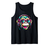 Rave Music, Chimp Lover, Colorful Raver, DJ, Raving Outfits Tank Top