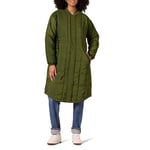 Amazon Essentials Manteau Matelassé Surdimensionné (Disponible en Grande Taille) Femme, Vert Olive Foncé, XL