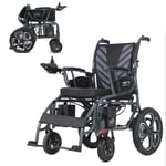 FTFTO Home Accessories Elderly Disabled Folding Portable Electric Wheelchair Foldable Adult Automatic Fourwheeled Scooter Dual Battery Large Capacity Lithium Battery (13A*2)