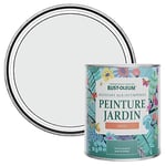 Rust-Oleum Peinture Blanche Résistante à l'humidité pour Jardins, Finition Satinée - Monaco 750ml