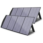 2× Allpowers Panneau Solaire Pliable de 200W,Chargeur Solaire Portable,Avec Sortie MC-4,Kit de chargement solaire,pour Générateur Solaire