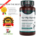 Magnesium Glycinate + D3 Essential Cofactors Complex Premium Quality Natural