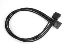 Shakmods Male Molex to Sata Power Extension 45cm Cable Hand Sleeved Black UK