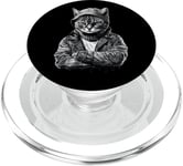 American Shorthair Cat Thug Cat Gangster Cat Gangster Life PopSockets PopGrip pour MagSafe