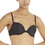 Calvin Klein BH Sheer Marquisette Push Up Bra Svart A 85 Dam